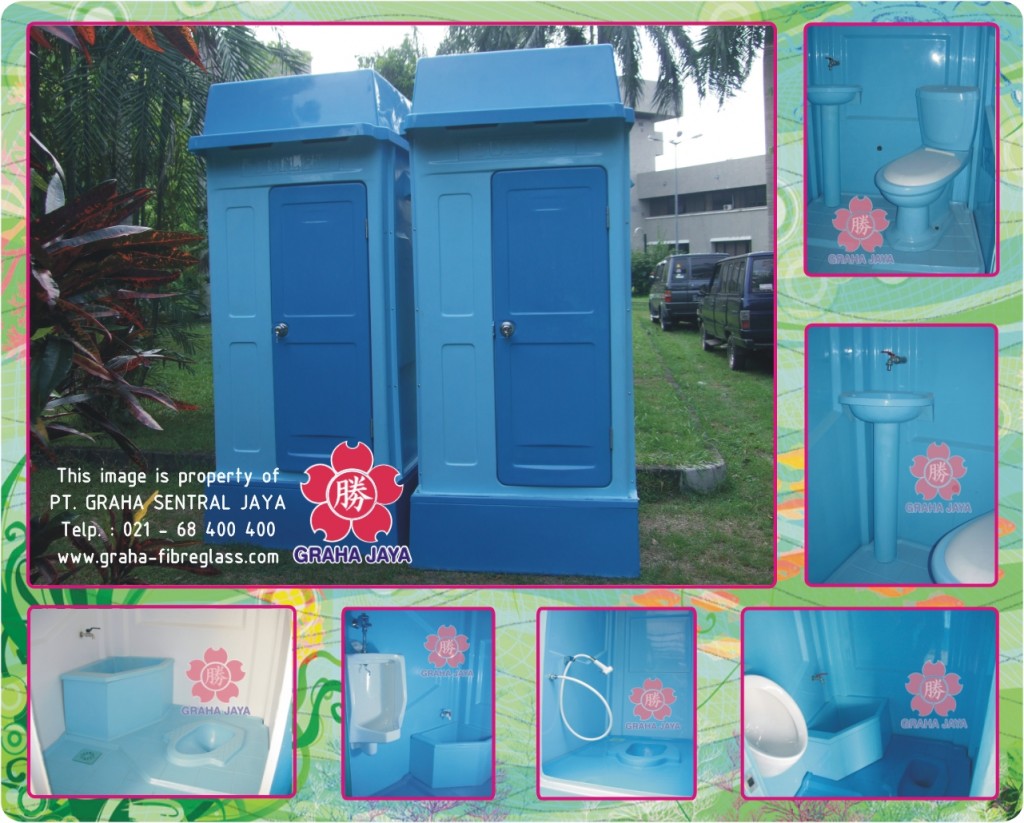 Toilet Portable Fiberglass Tipe A - Graha Jaya